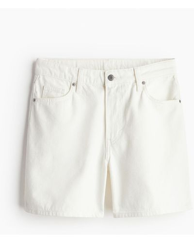 H&M Short en jean Bermuda High - Blanc