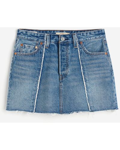 H&M Recrafted Icon Skirt - Blau
