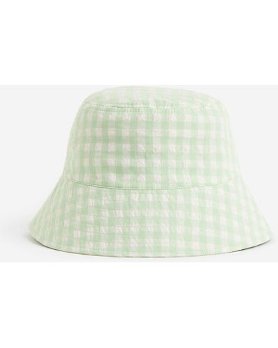 H&M Bucket Hat aus Baumwolle - Grün