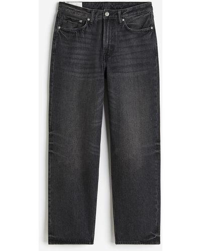 H&M Loose Jeans - Schwarz