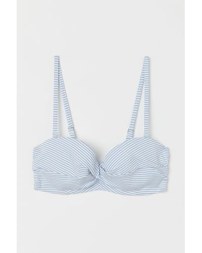 H&M Balconette-Bikinitop - Blau