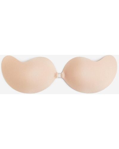 H&M Selbsthaftender Push-up-BH - Natur