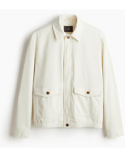 H&M Jacke in Regular Fit - Weiß