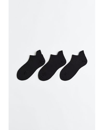 H&M Lot de 3 paires de chaussettes de sport DryMove - Noir