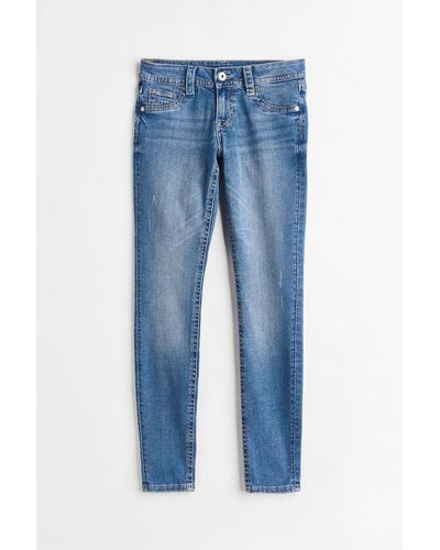 H&M Skinny Low Jeans - Blau