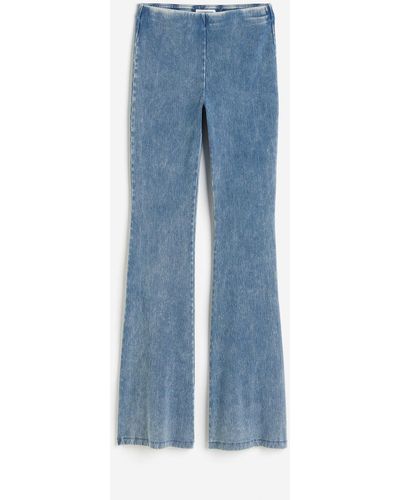 H&M Soft Sculpt Pull-on Flare Jeans - Blau