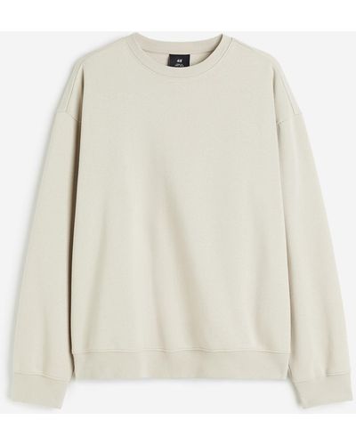 H&M Sweatshirt in Loose Fit - Natur