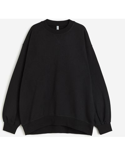 H&M Oversized Sweatshirt - Schwarz