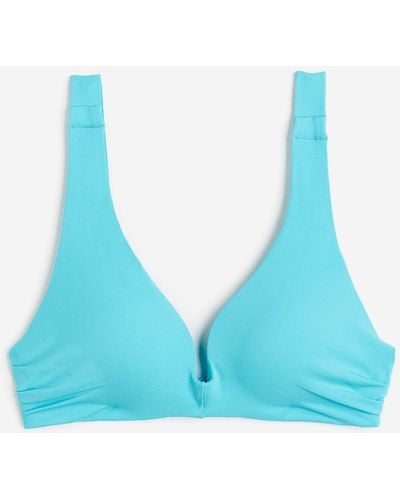 H&M Push-up Bikinitop - Blauw