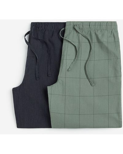 H&M Set Van 2 Pyjamabroeken - Groen