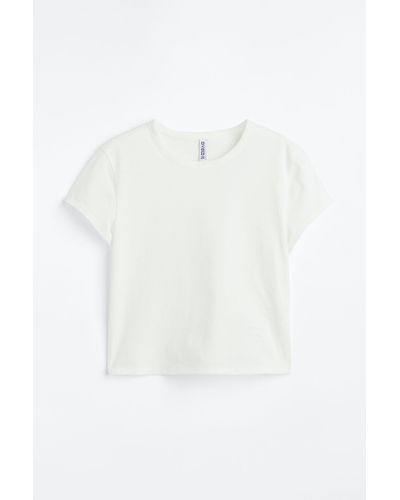 H&M T-shirt en jersey de coton - Blanc