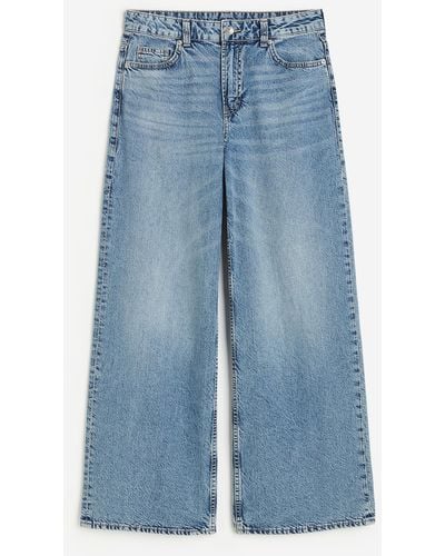 H&M Baggy Regular Jeans - Bleu