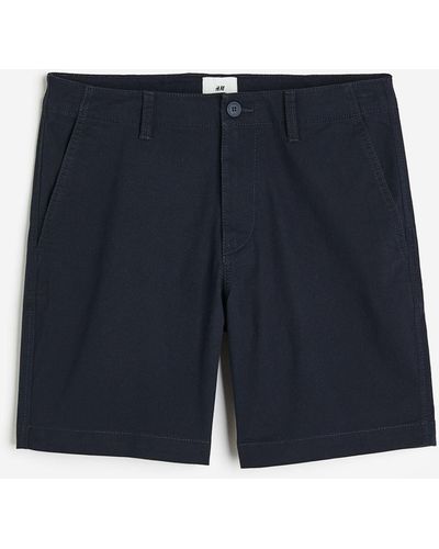 H&M Short chino Regular Fit - Bleu