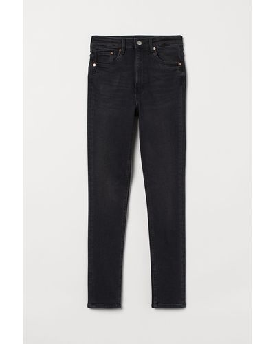 H&M Vintage Skinny High Jeans - Zwart