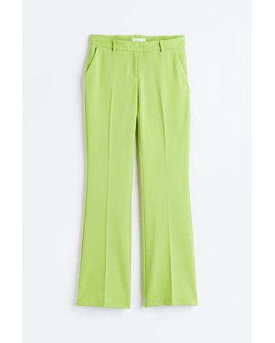 H&M Pantalon évasé en twill - Vert