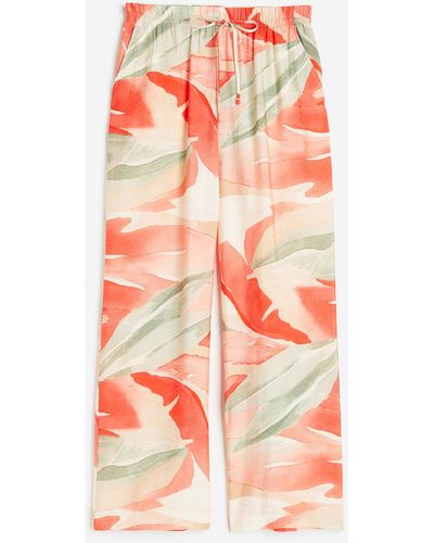 H&M Wide trousers - Rouge