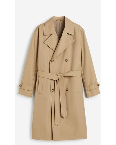 H&M Trench-coat Oversized Fit - Neutre