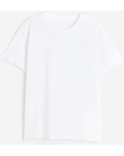 H&M T-Shirt aus Baumwolle - Weiß