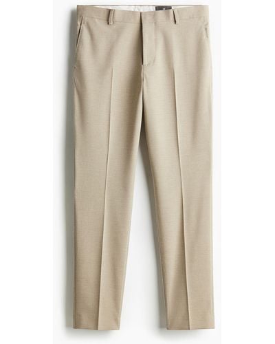 H&M Pantalon de costume Slim Fit - Neutre