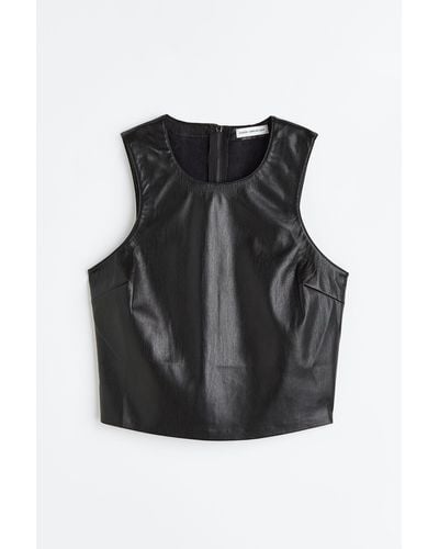 H&M Better Than Leather Shell - Schwarz