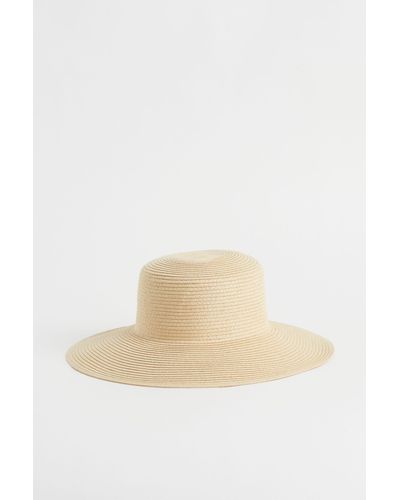 H&M Chapeau de paille - Neutre