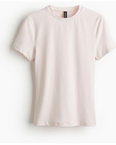 H&M Figurbetontes T-Shirt - Pink
