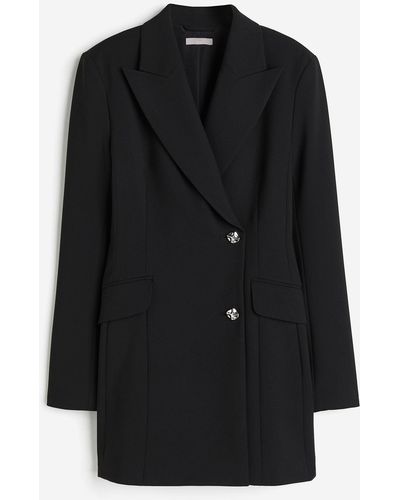 H&M Robe blazer à fermeture croisée - Noir