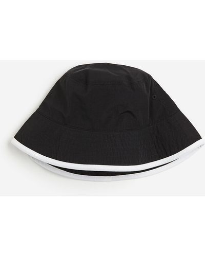 H&M Bucket Hat aus Nylon - Schwarz