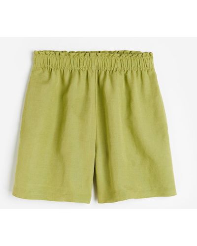 H&M Shorts aus Leinenmix - Grün