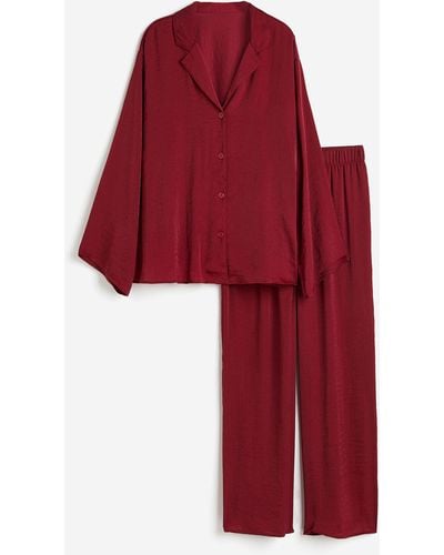 H&M Zweiteiliger Pyjama - Rot