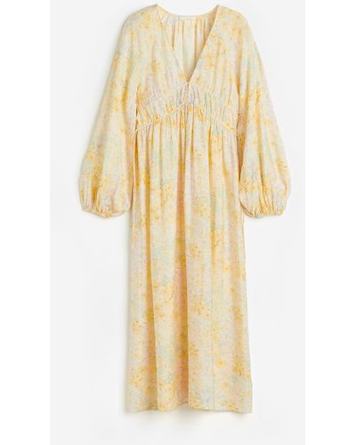 H&M Robe oversize avec détail noué - Métallisé