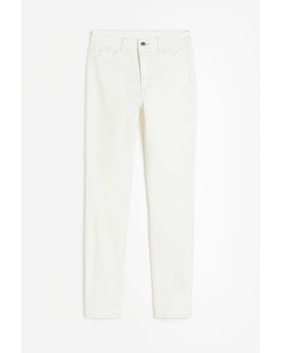 H&M Ultra High Ankle Jeggings - Blanc