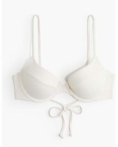 H&M Push-up bikini top - Weiß