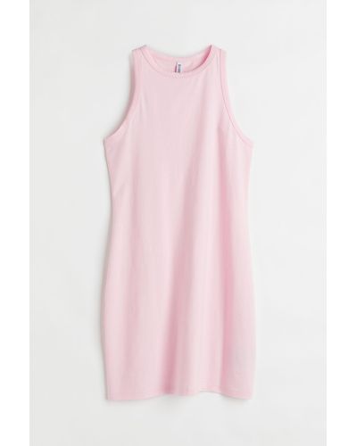 H&M H & M+ Bodycon-Kleid aus Baumwolle - Pink