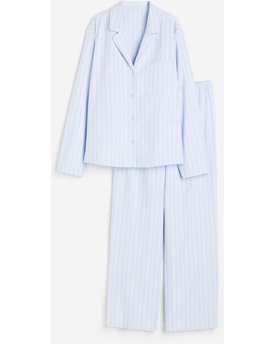 H&M Katoenen Pyjama - Blauw