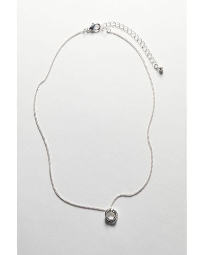 H&M Halskette mit Ringanhänger - Weiß