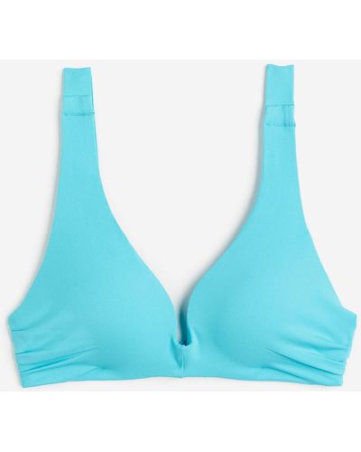 H&M Push-up Bikinitop - Blauw