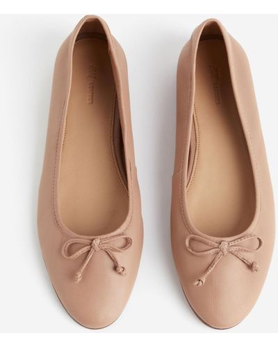 H&M Ballerinas aus Leder - Braun