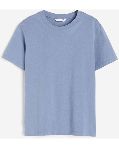 H&M T-Shirt aus Baumwolle - Blau