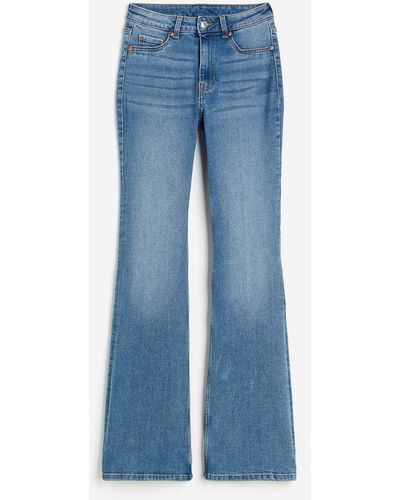 H&M Flared High Jeans - Blau