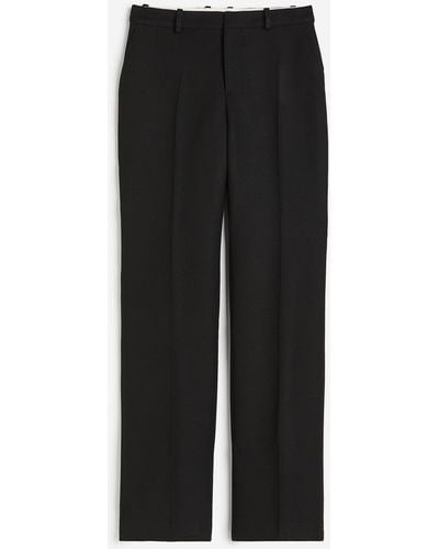 H&M Pantalon en laine mélangée - Noir