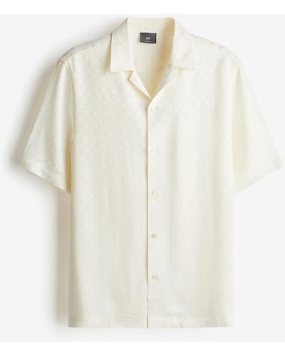 H&M Freizeithemd in Regular Fit - Weiß