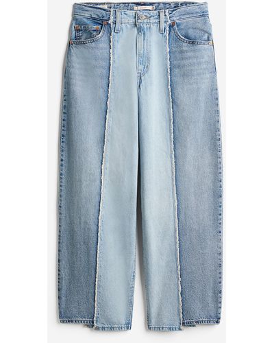 H&M Baggy Dad Recrafted Jeans - Blau