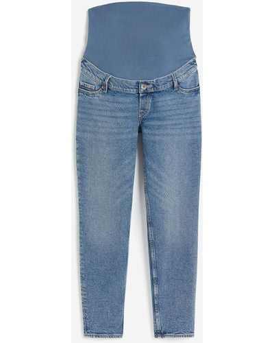 H&M MAMA Slim Ankle Jeans - Blau