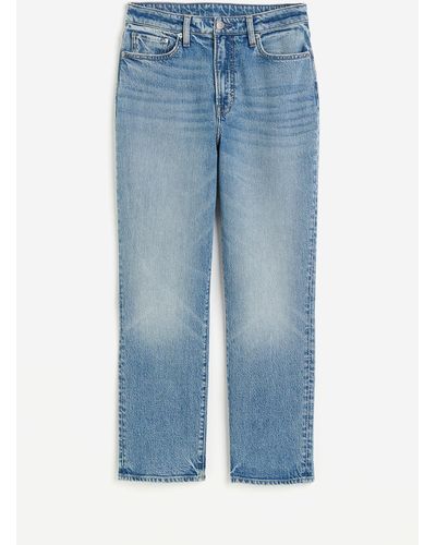 H&M Mom Ultra High Ankle Jeans - Blauw