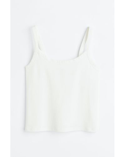 H&M Débardeur en coton - Blanc