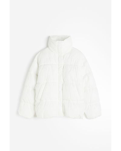 H&M Gesteppte Puffer-Jacke - Weiß