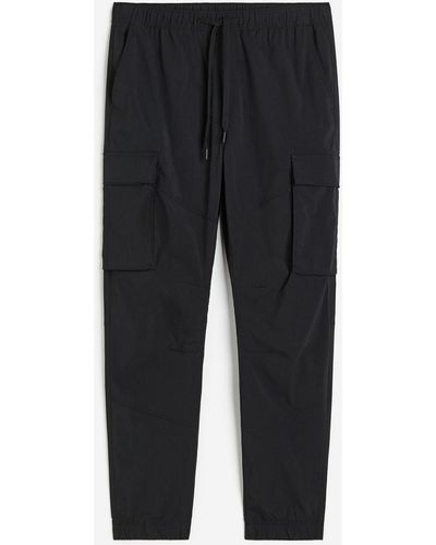 H&M Nylon utilityjoggers - Zwart