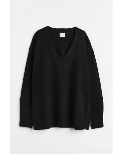 H&M Oversize-Pullover - Schwarz