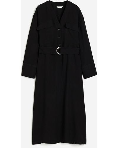 H&M Robe saharienne - Noir
